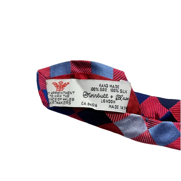 Turnbull & Asser Argyle Multicolor Men's Tie 100% Silk‎ Hand Made In England - Picture 3 of 8